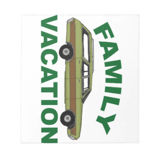 80s Family Vacation Notepad