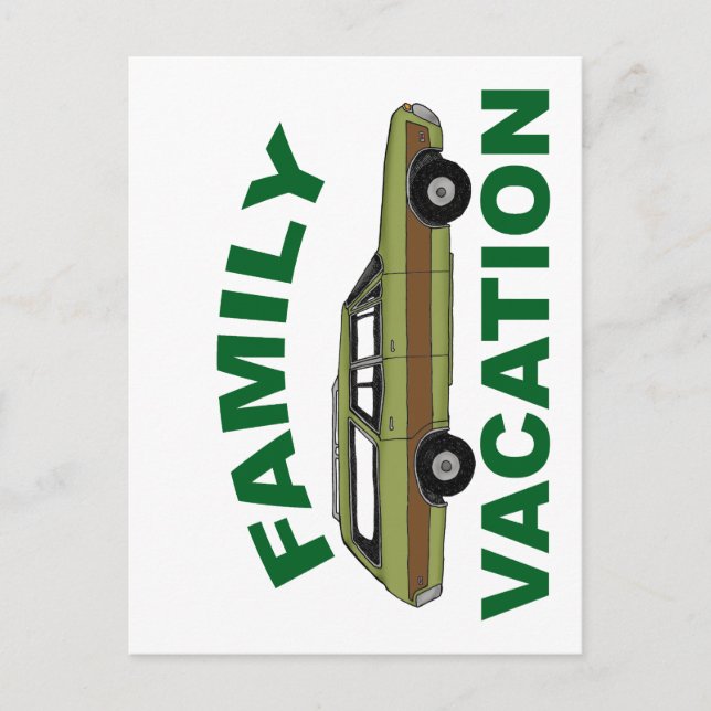 80s Family Vacation Postcard (Front)