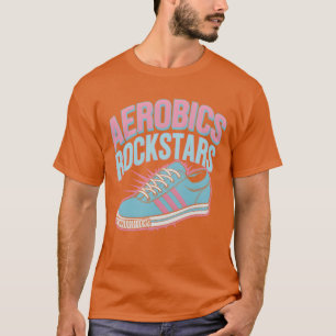 80s Fitness Enthusiast Retro Workout and Neon girl T-Shirt