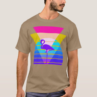 80s Flamingo Nostalgic Graphic T-Shirt