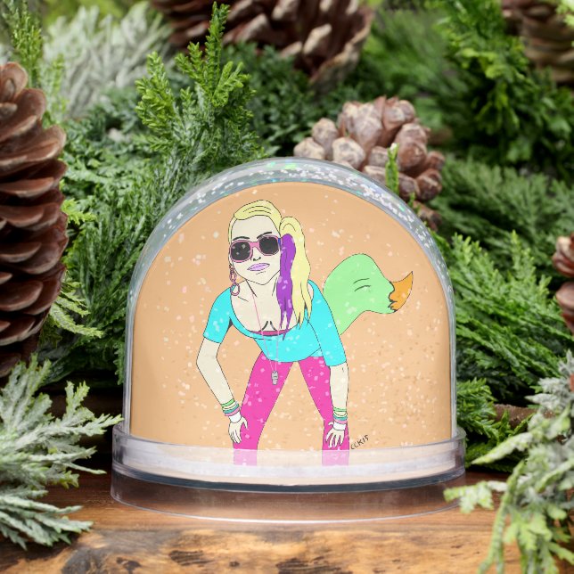 80s foxy girl     snowglobe (Winter)