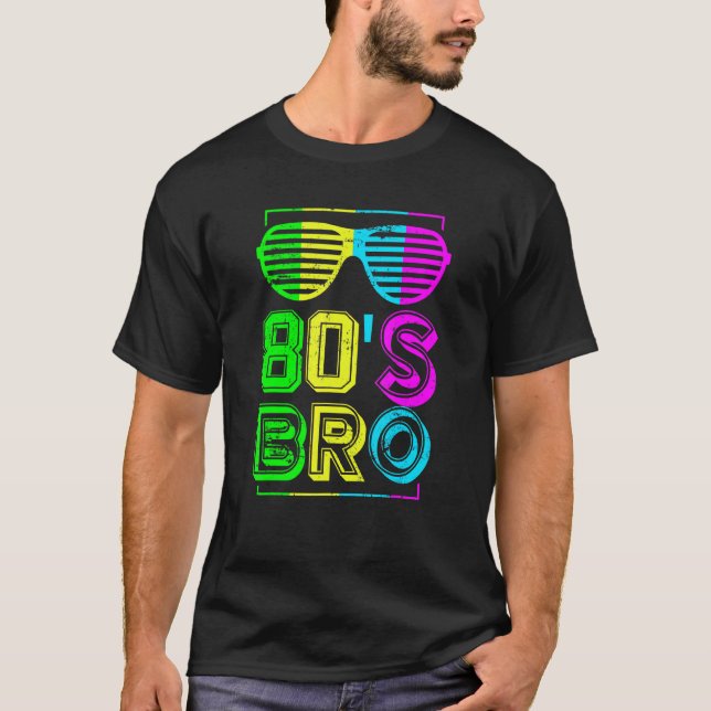 80s Generation Disco Music  Eighties Bro Men  80s T-Shirt (Front)