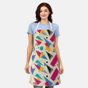 80s Geometric Pattern Apron