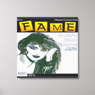80's Glamour Girl Canvas Print