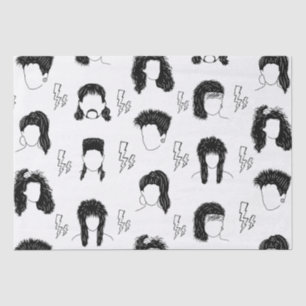 80s Hairstyles Tissue Paper
