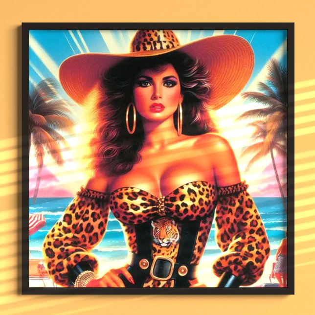 80s Leopard Print Woman (Creator Uploaded)