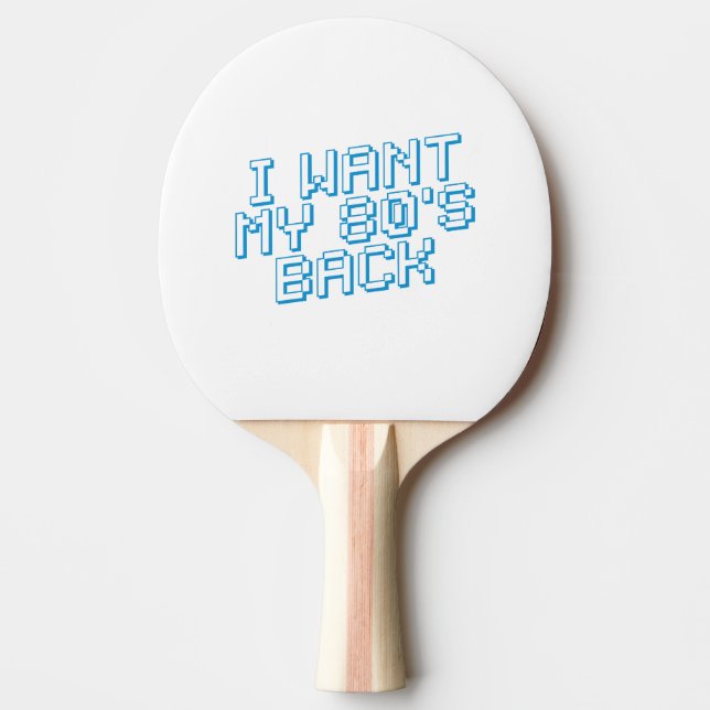 80s Lover Ping Pong Paddle (Front)