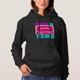 80s Made in 1982 1980s Love Retro Eighties Themed Hoodie