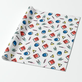 80's Memphis Abstract Style Wrapping Paper