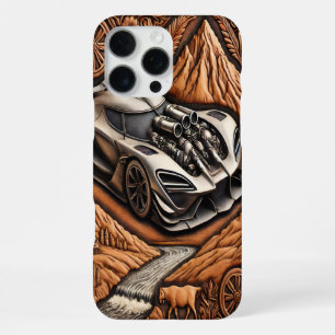 80s Muscle Car in Scenic Splendour iPhone 16 Pro Max Case