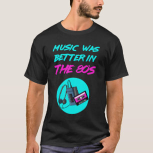 80's Music Casette Tape Neon Retro Vintage T-Shirt
