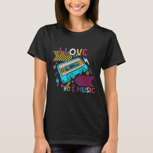 80s Music Cassette Tape Retro Era Born In the 198 T-Shirt