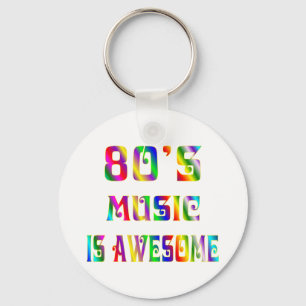 80s Music Key Ring