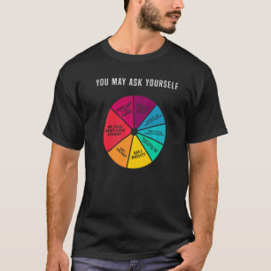 80's Music Retro Lyrics Pie Chart You May Ask Your T-Shirt