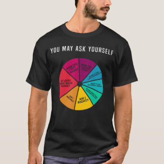 80s Music Retro Lyrics Pie Chart You May Ask Yours T-Shirt