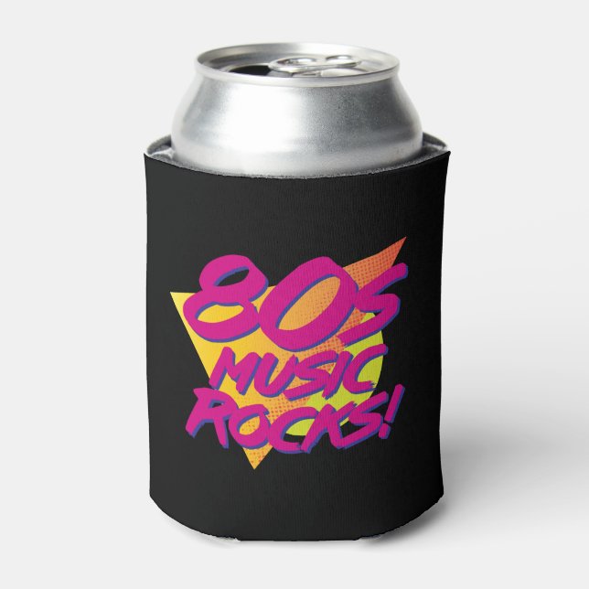 80s Music Rocks! Can Cooler (Can Front)