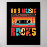 80s Music Rocks - Vintage Retro Distressed Eightie