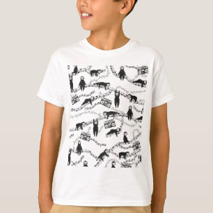 80s music sloth pattern T-Shirt