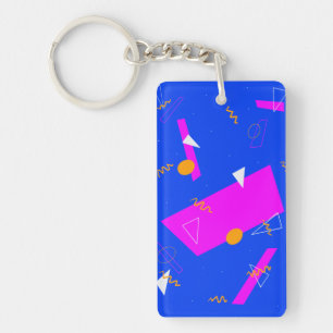 80s Neon Retro Keychain