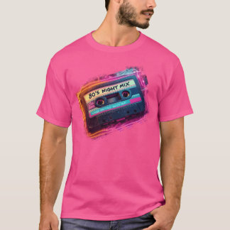 80s Night Mi Retro Cassette Music Mitape Disco fam T-Shirt
