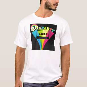 80s Party Background T-Shirt