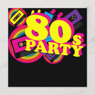 80s Party Invitation
