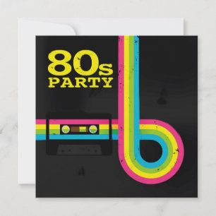 80s Party Invitation