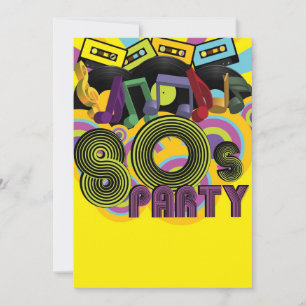 80s Party Invitation