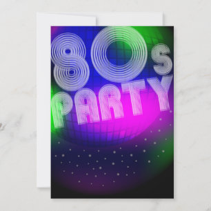 80s Party Invitation