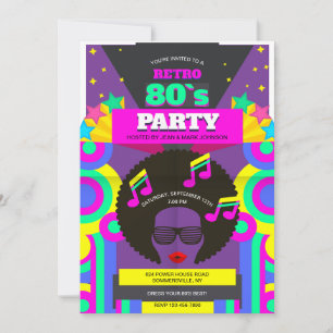 80's Party Invitation