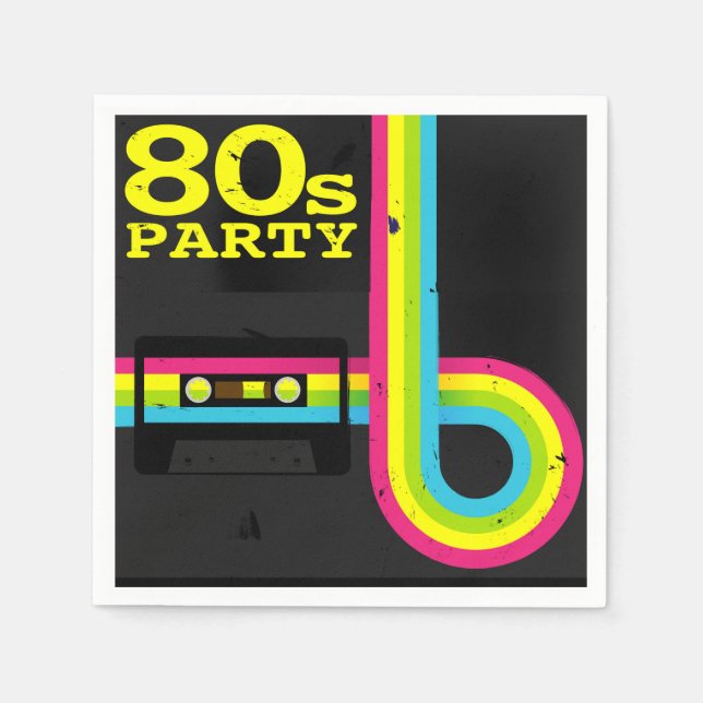 80s party napkin (Front)