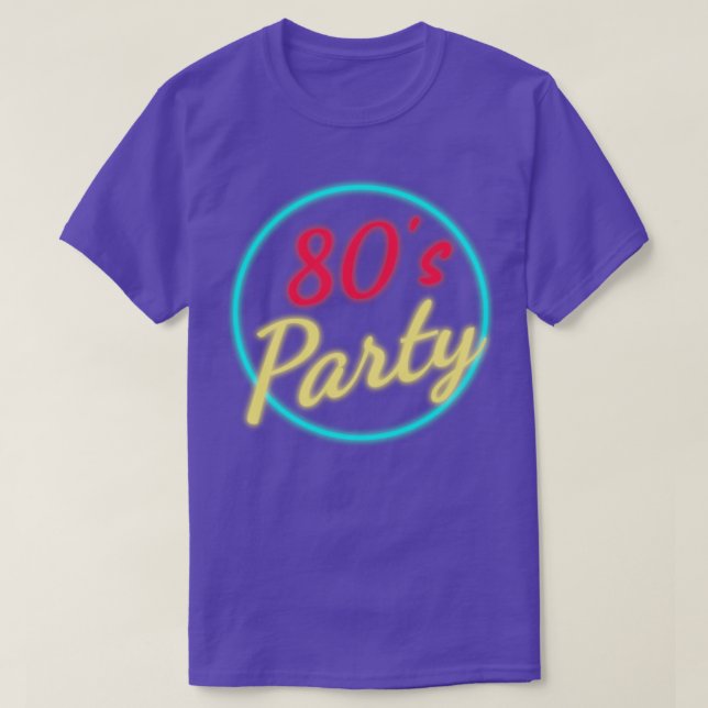 80s party neon T-Shirt (Design Front)