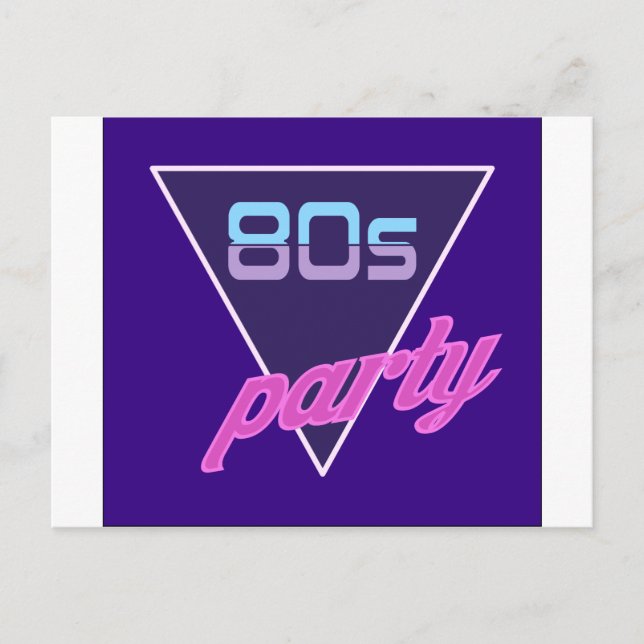 80s Party Postcard (Front)