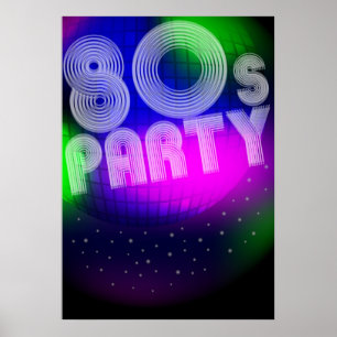 80s Party Poster