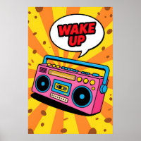 80s Pink Cassette Pop Art