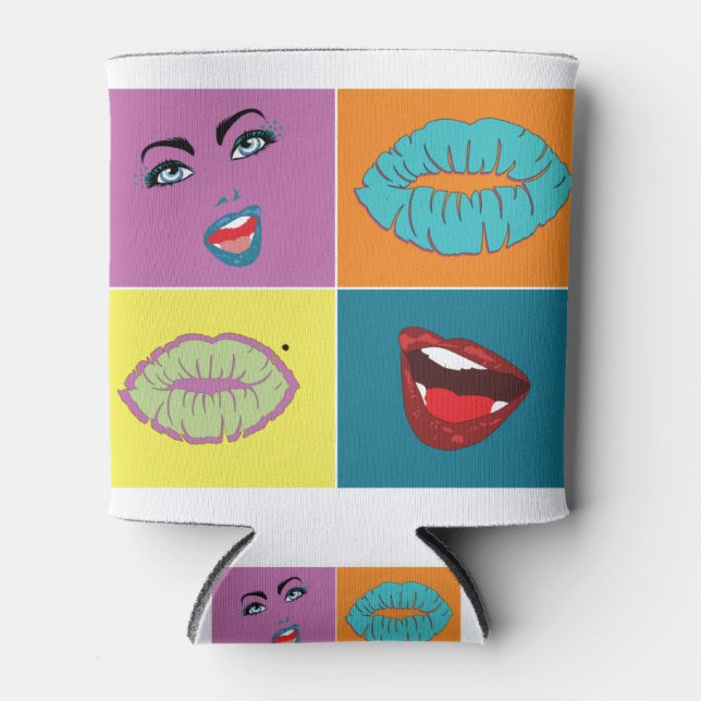 80's Pop Art Can Cooler (Front)