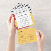 80s Pop art Memphis style wedding