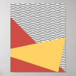80s Pop art pattern Poster<br><div class="desc">Fun colours for this pattern design with a vintage pop art aesthetic reminiscing of the 80s. Retro and trendy at the same time!</div>