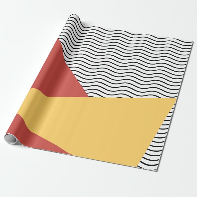 80s pop art pattern wrapping paper (Unrolled)