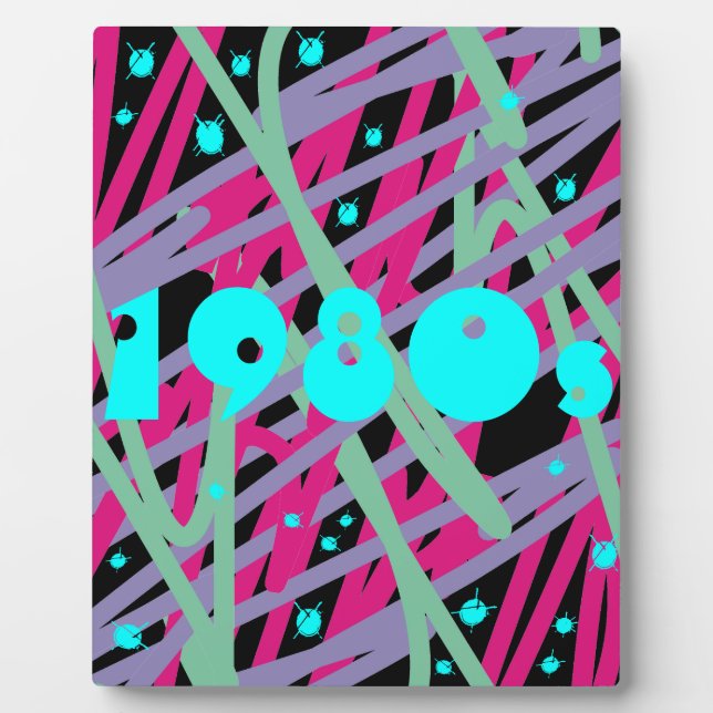 80s poster plaque eighties wall vintage splash art (Front)