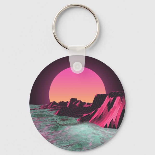 80's R I S E R Key Ring (Front)