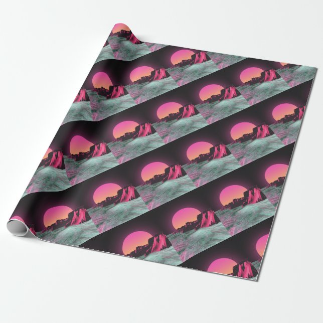 80's R I S E R Wrapping Paper (Unrolled)