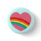 80s Rainbow Heart Button