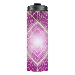80s Retro: 3D Sci-Fi Background. Thermal Tumbler