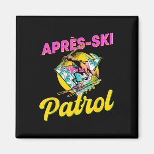 80s Retro Apres-ski Patrol Wear 90s Skiing Magnet