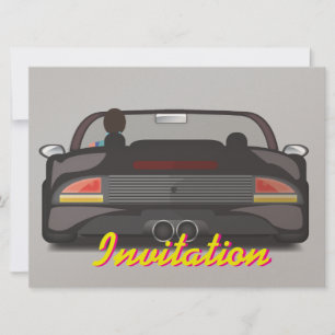 80s Retro Arcade Race Invitation