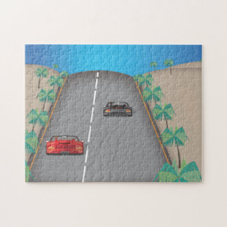 80s Retro Arcade Race Jigsaw Puzzle