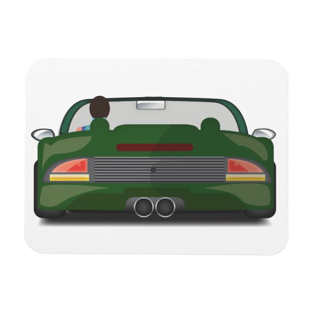 80s Retro Arcade Race Magnet (Horizontal)
