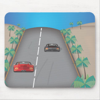 80s Retro Arcade Race Mouse Mat
