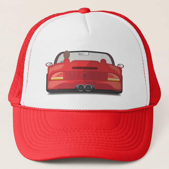 80s Retro Arcade Race Trucker Hat (Front)